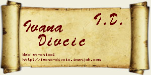 Ivana Divčić vizit kartica
